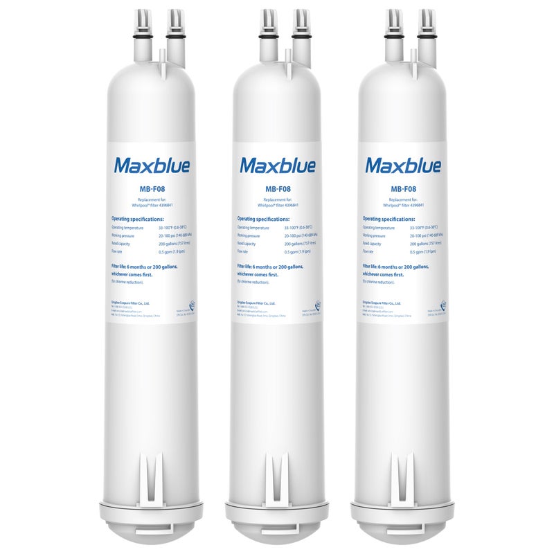 Maxblue EDR3RXD1 Replacement for 4396841  Everydrop? Filter 3  4396710  Kenmore? 46-9083  46-9030  Refrigerator Water Filter  3 Filters - Image 1